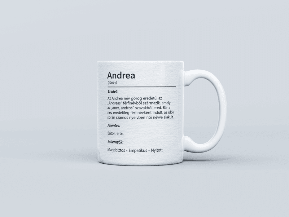 Neves bögre - Andrea