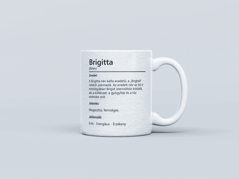 Neves bögre - Brigitta