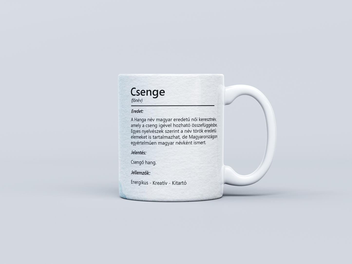Neves bögre - Csenge