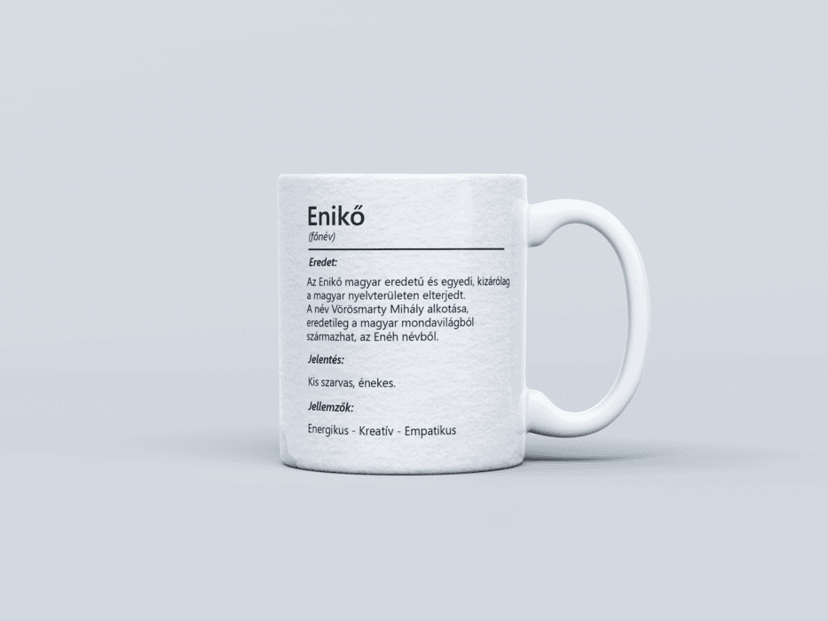 Neves bögre - Enikő