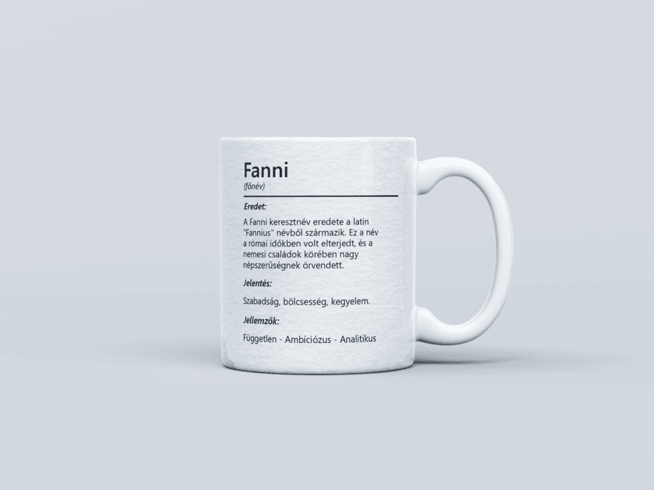 Neves bögre - Fanni