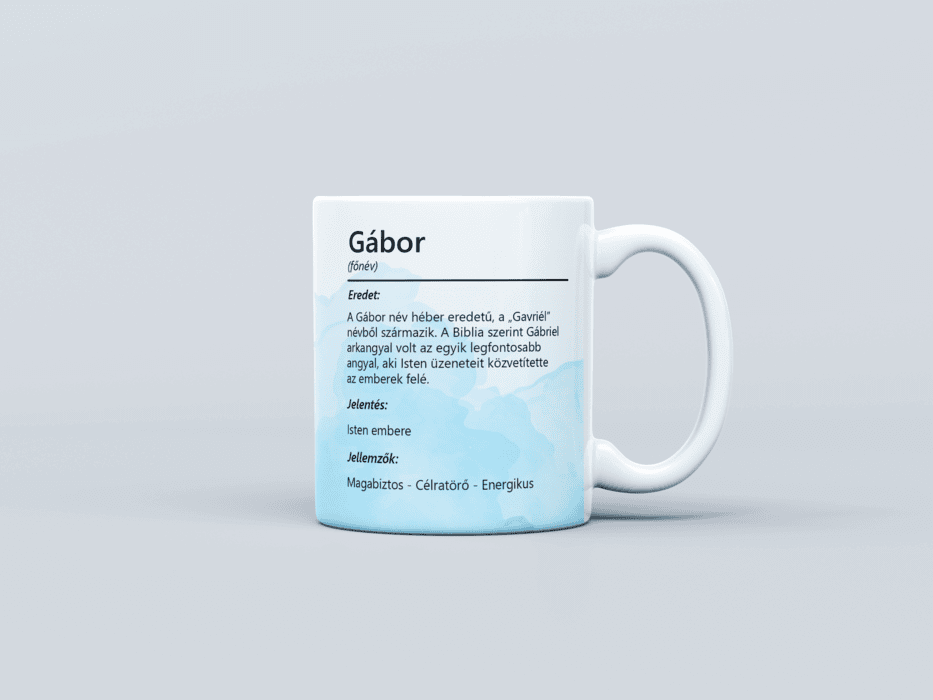 Neves bögre - Gábor