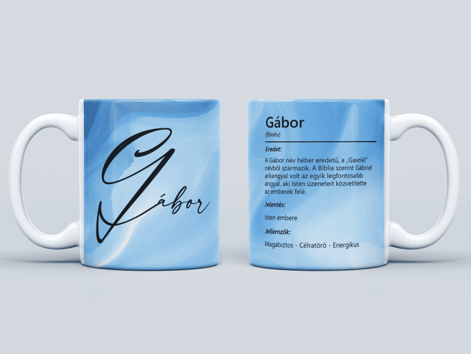 Neves bögre - Gábor