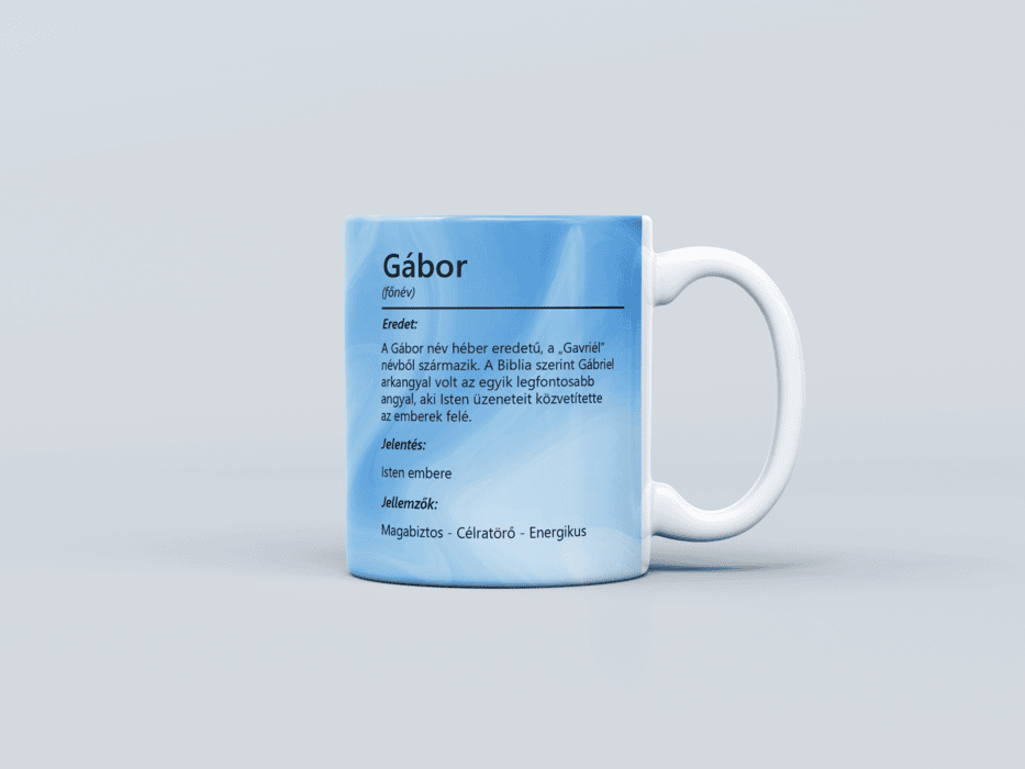 Neves bögre - Gábor