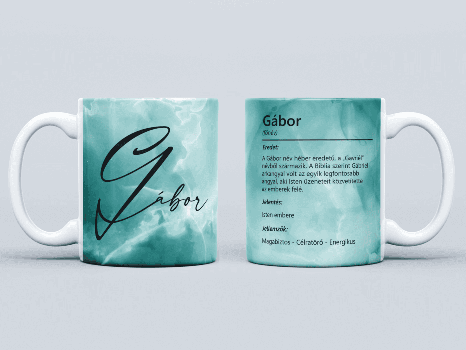 Neves bögre - Gábor