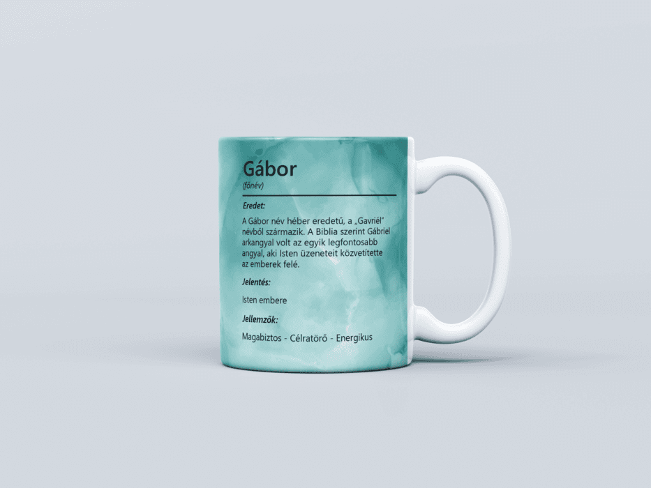 Neves bögre - Gábor