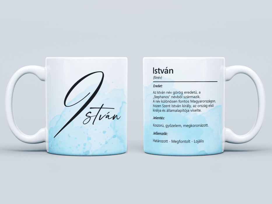 Neves bögre - István