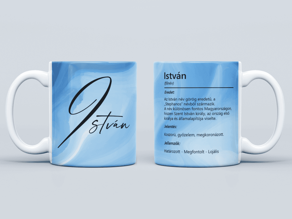 Neves bögre - István