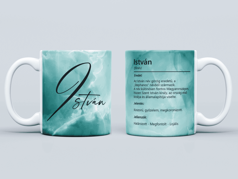 Neves bögre - István