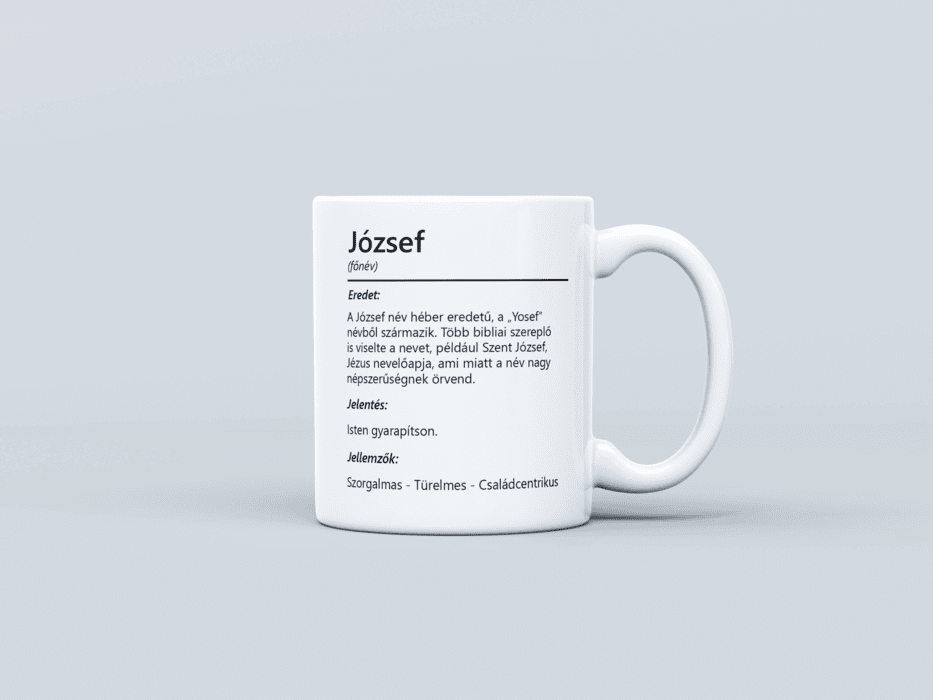 Neves bögre - József