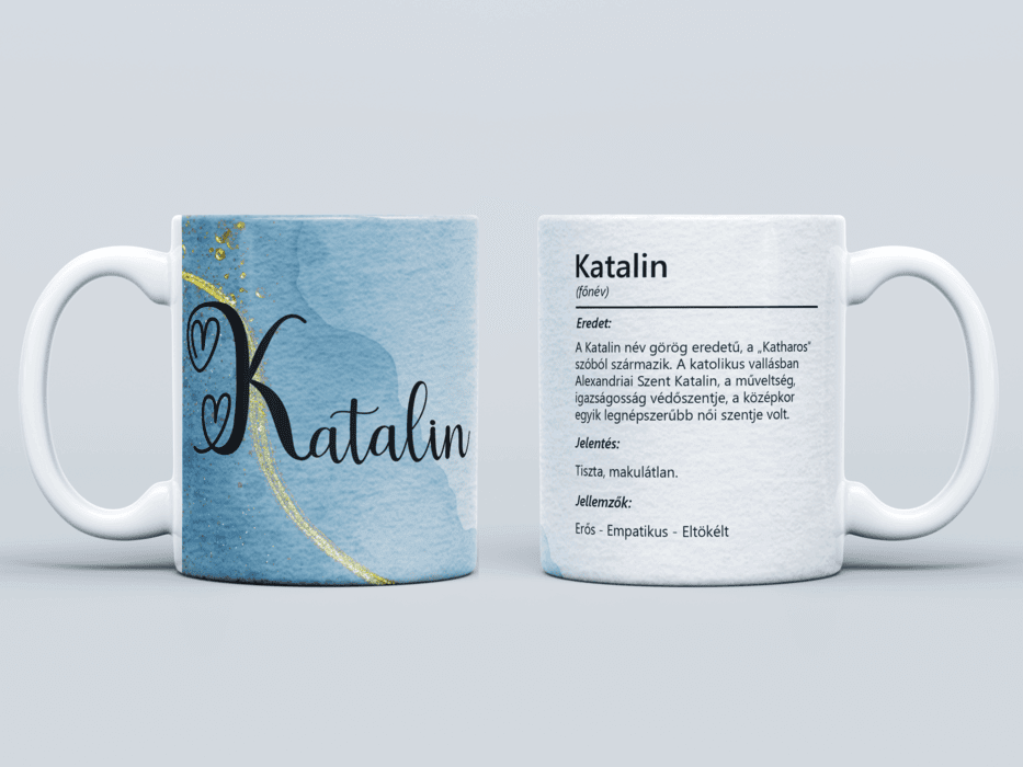 Neves bögre - Katalin