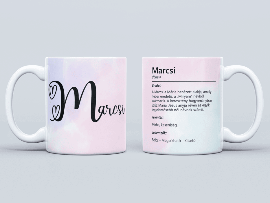 Neves bögre - Marcsi
