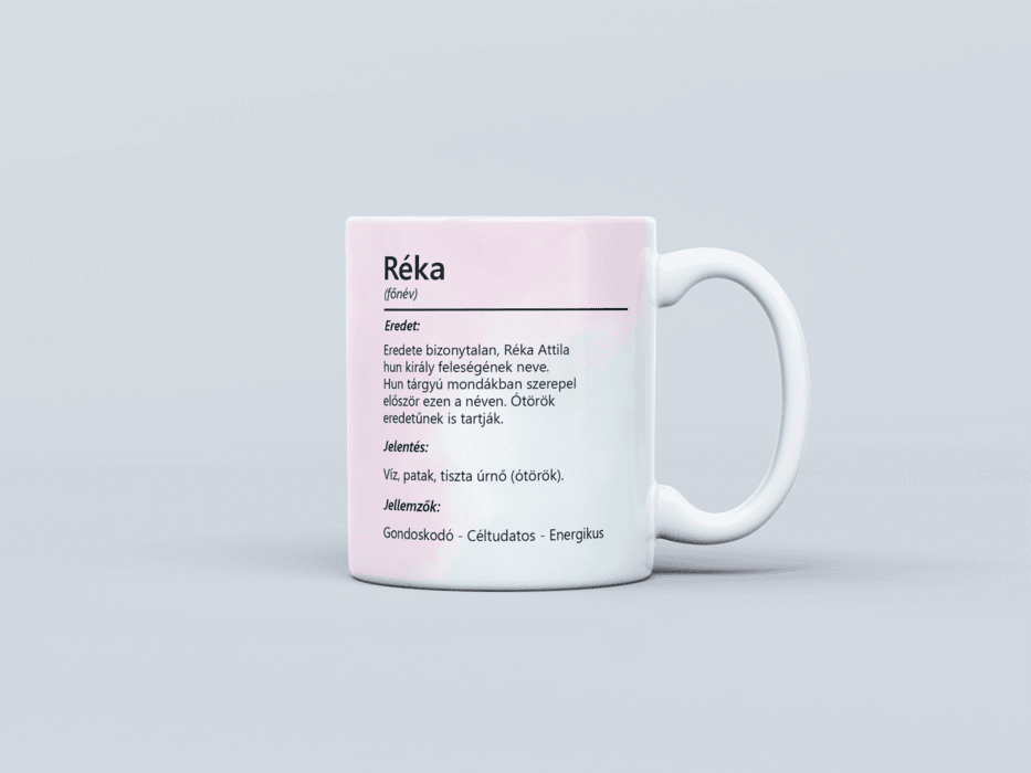 Neves bögre - Réka