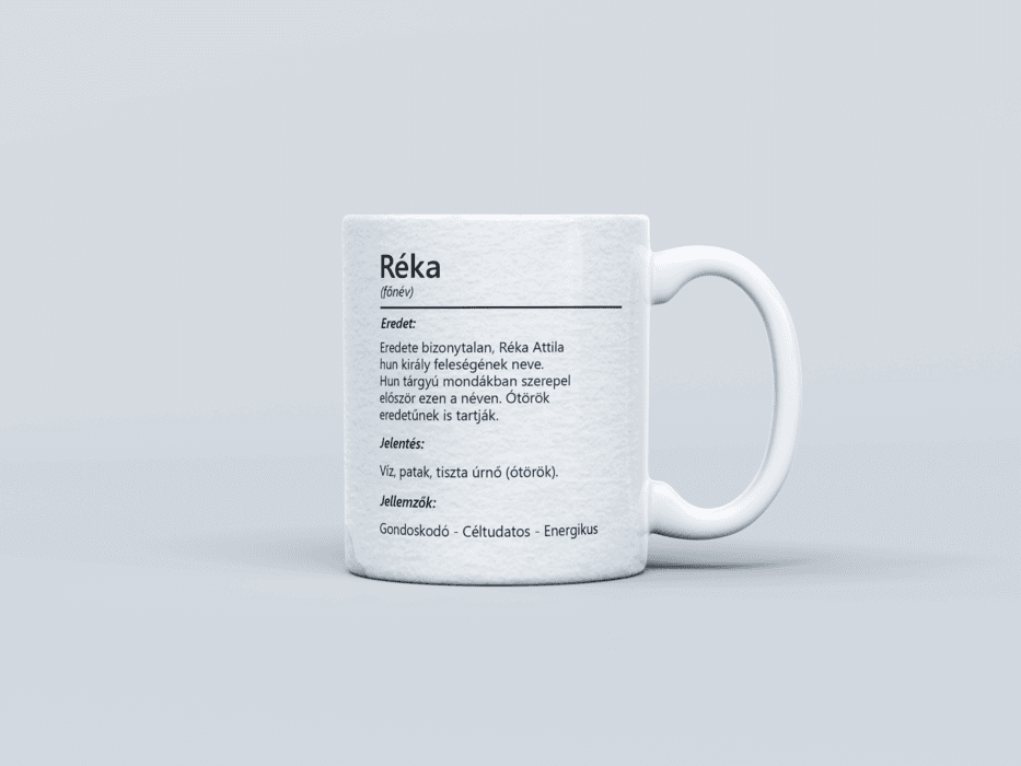 Neves bögre - Réka