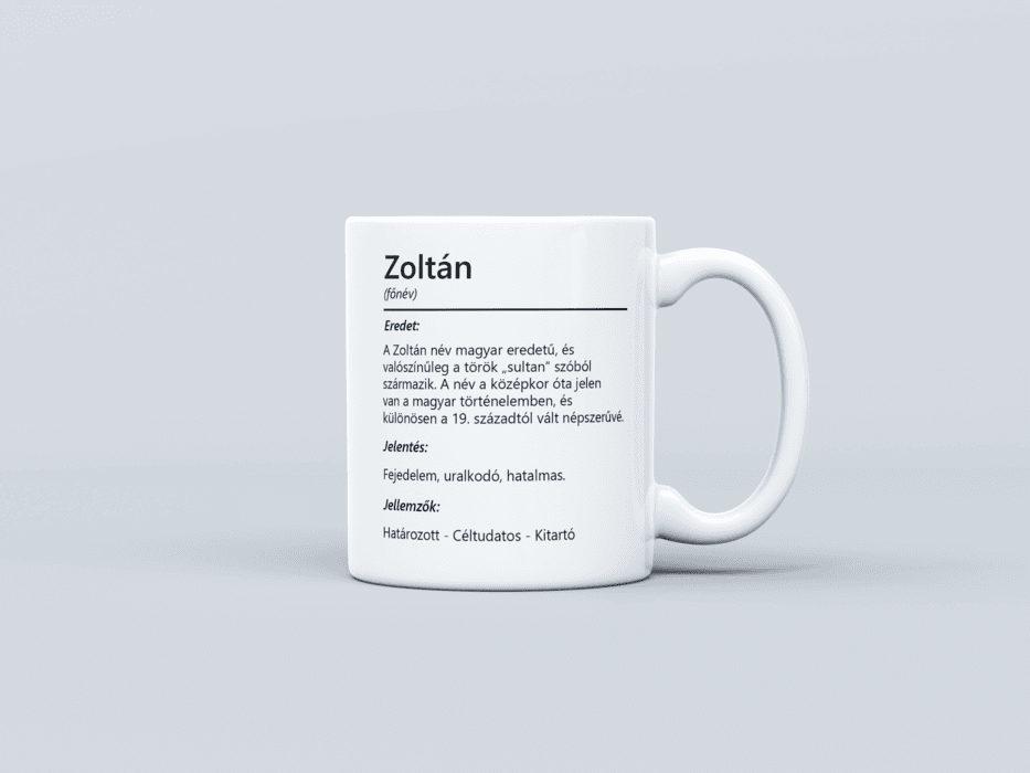 Neves bögre - Zoltán