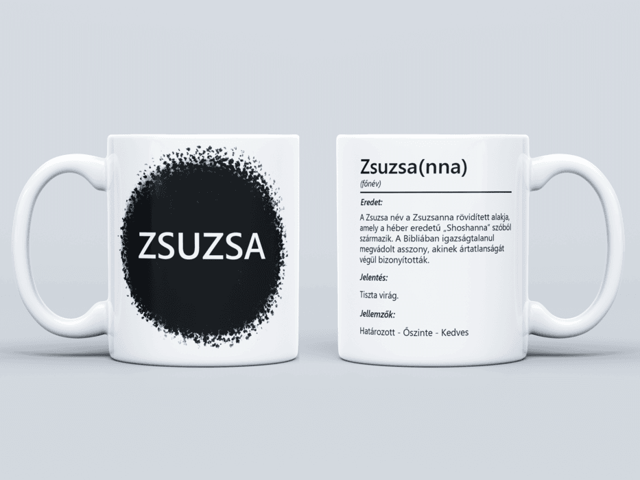 Neves bögre - Zsuzsa(nna)