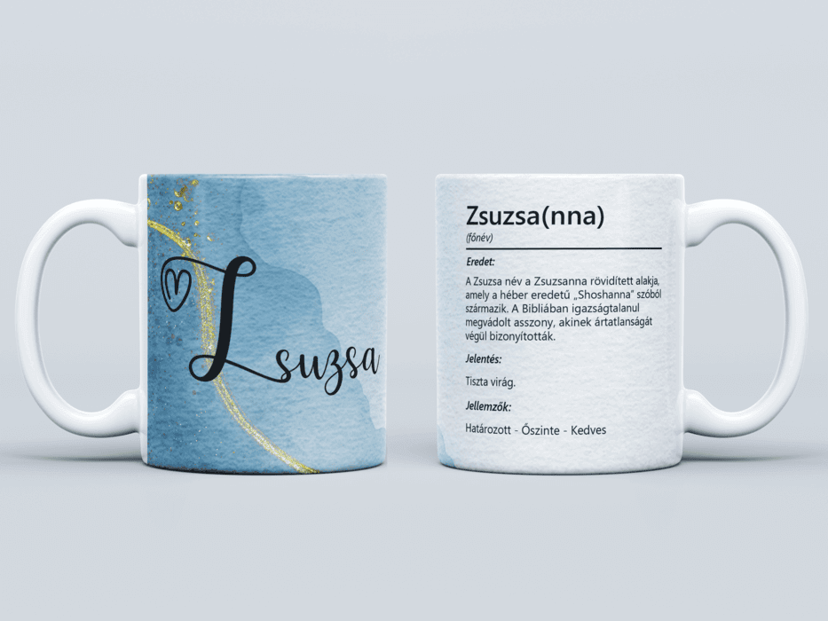 Neves bögre - Zsuzsa(nna)