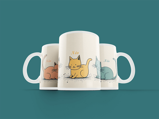 ajándék macskás bögre