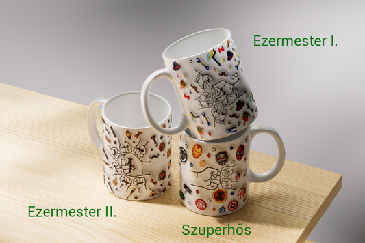 Egyedi neves bögre Apák napjára - Menő ajándék apukáknak