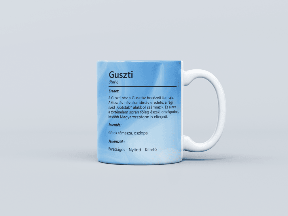 Neves bögre - Guszti