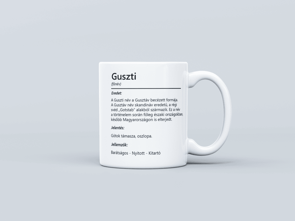 Neves bögre - Guszti