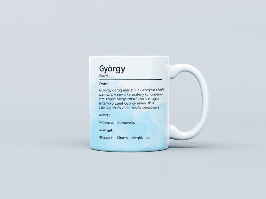 Neves bögre - György