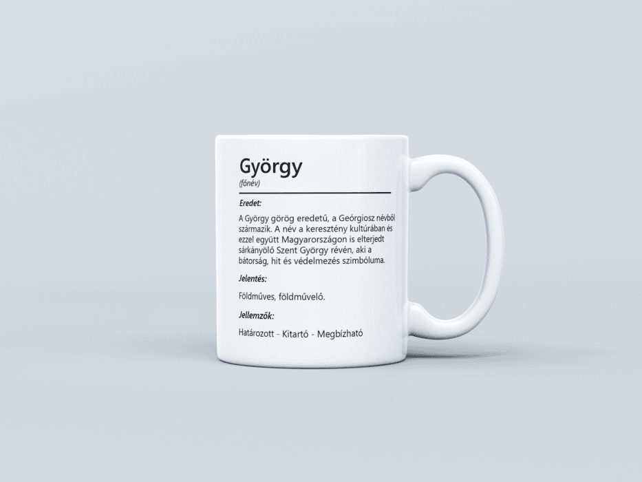 Neves bögre - György