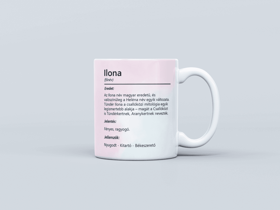 Neves bögre - Ilona