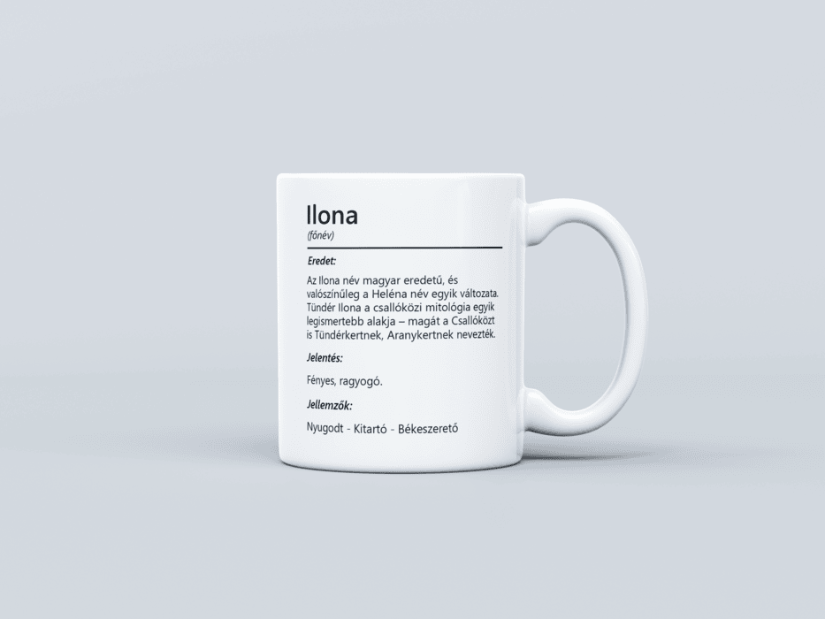 Neves bögre - Ilona