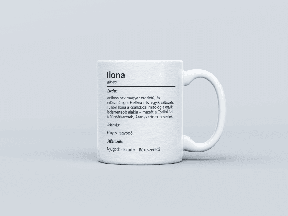 Neves bögre - Ilona