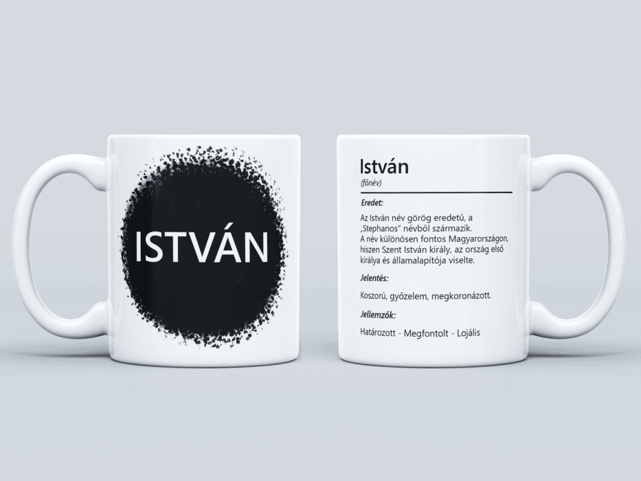 Neves bögre - István