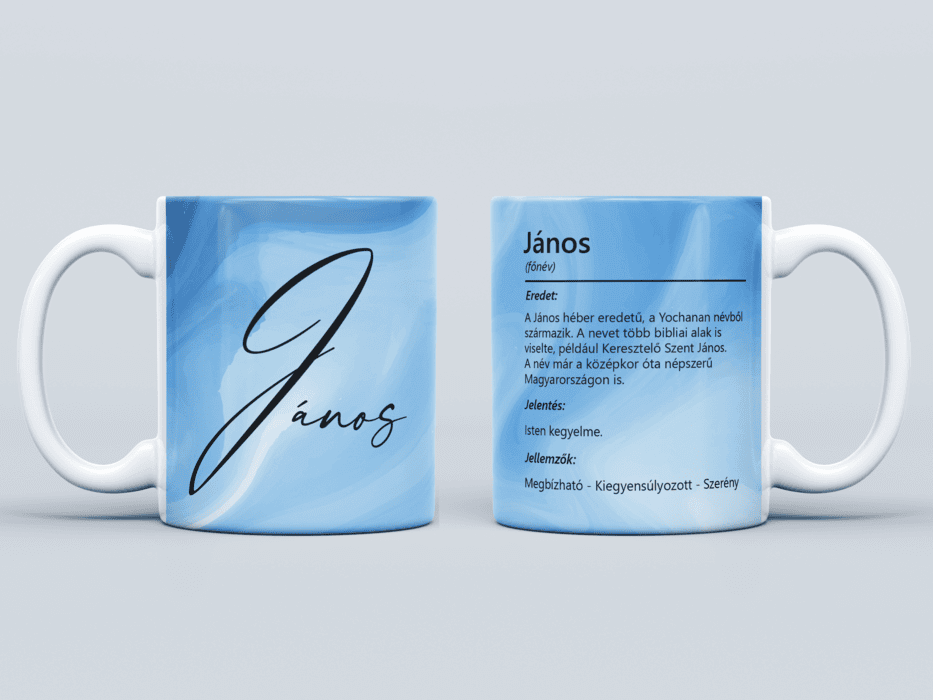 Neves bögre - János