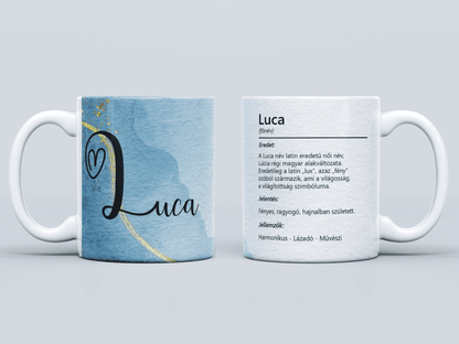 Neves bögre - Luca