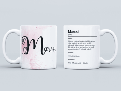 Neves bögre - Marcsi
