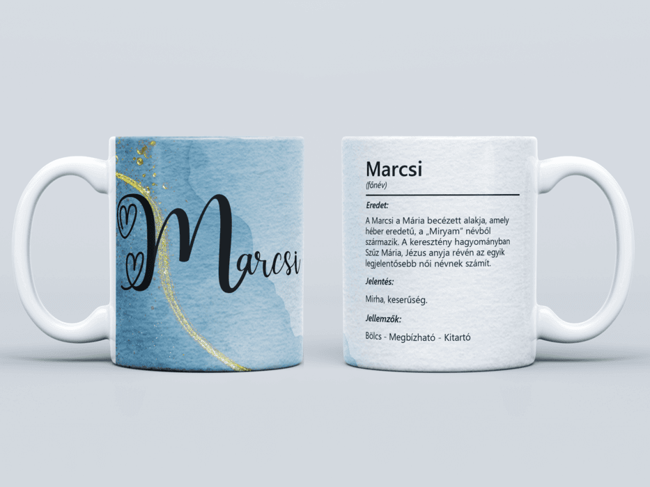 Neves bögre - Marcsi