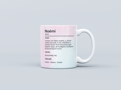 Neves bögre - Noémi