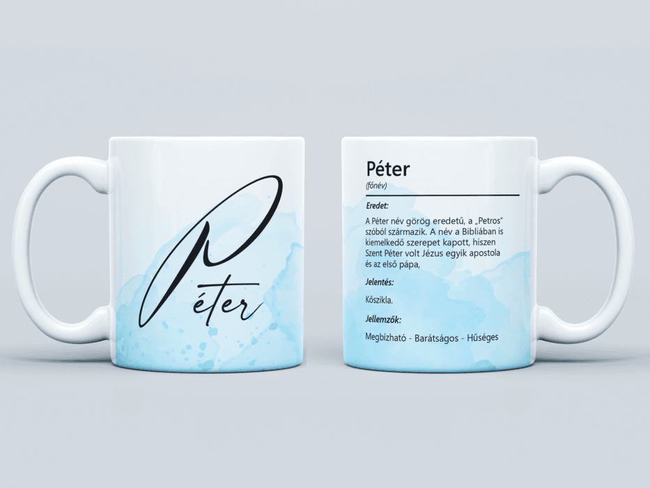Neves bögre - Péter
