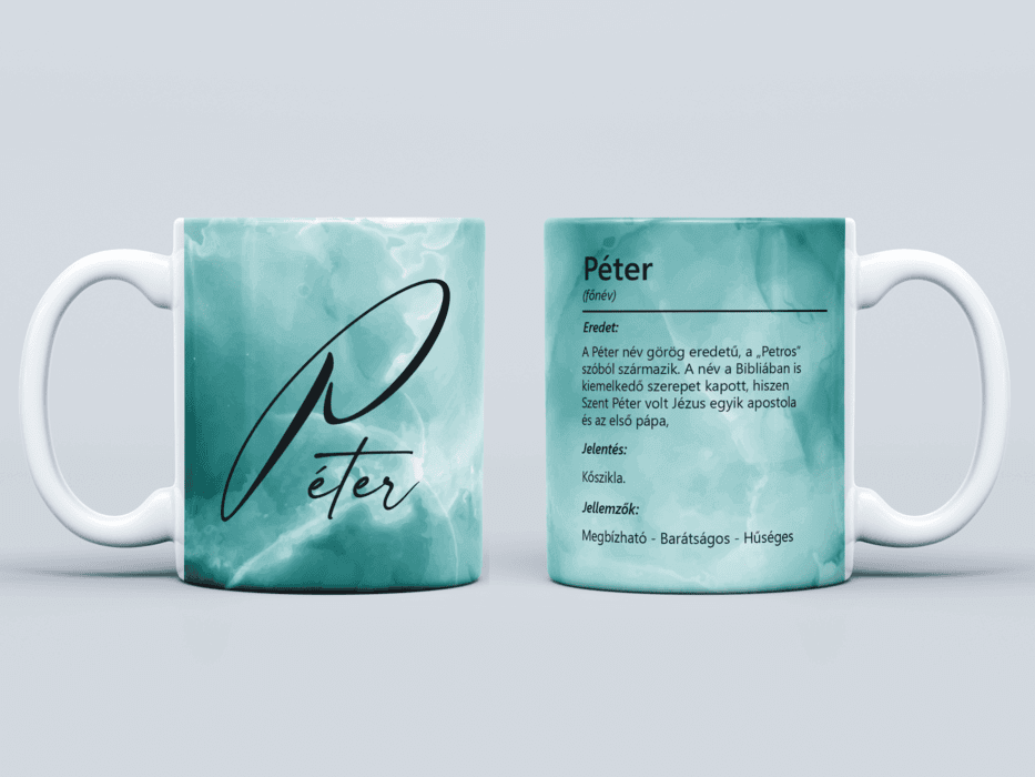 Neves bögre - Péter
