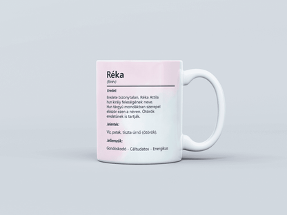 Neves bögre - Réka