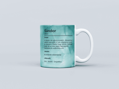 Neves bögre - Sándor