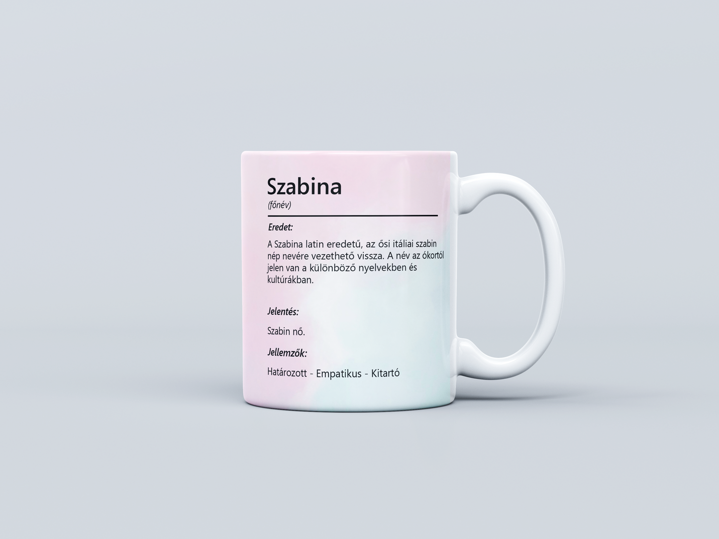 Neves bögre - Szabina